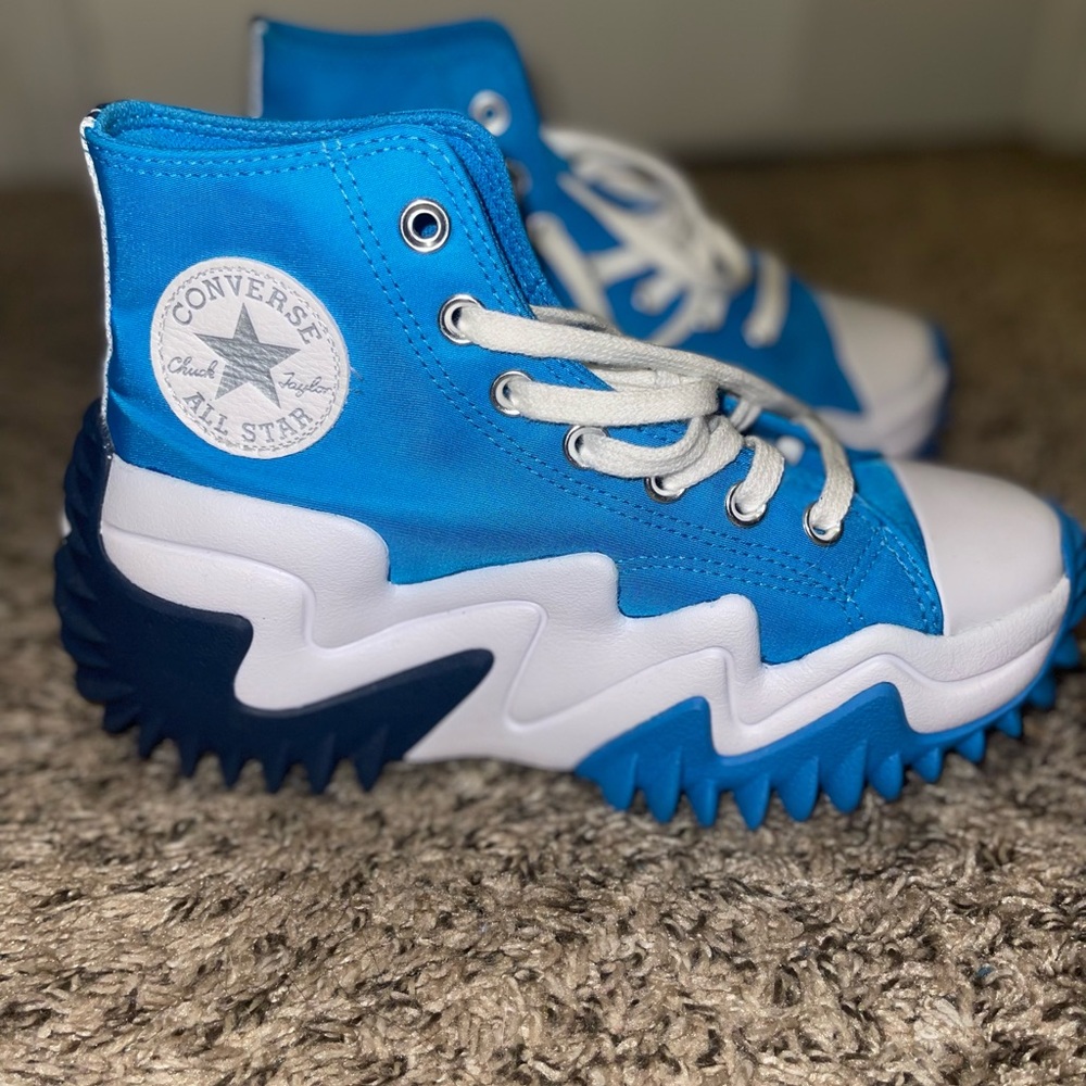 Converse All Star Zigzag High-Tops - Blue and White